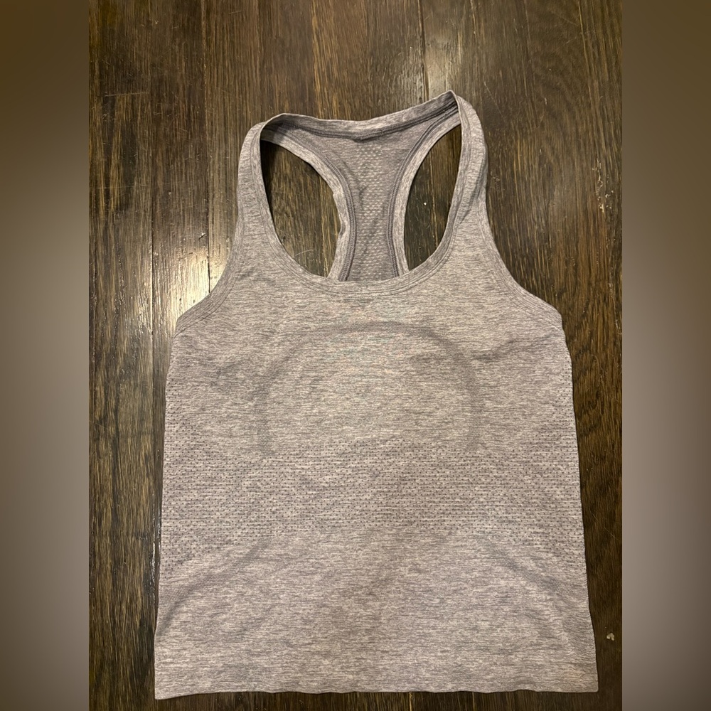 Gray Racerback Tank Top